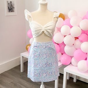 Blue floral skirt💙